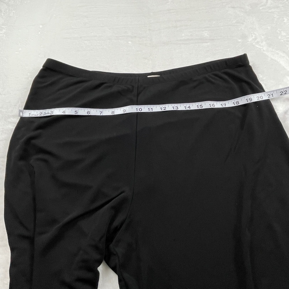 JJill Womens XL Black Rayon Blend Cropped Wide Leg Elastic Waist Pants Solid - Picture 7 of 11
